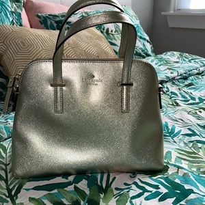 Gold metallic Kate Spade ♠️ Handbag